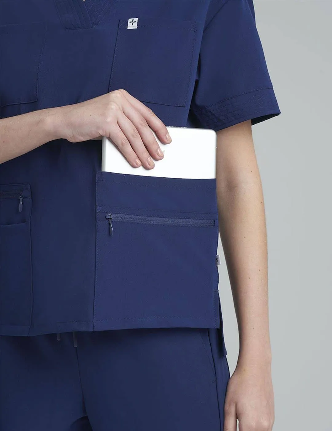 Womens Pro Scrub Top - Navy