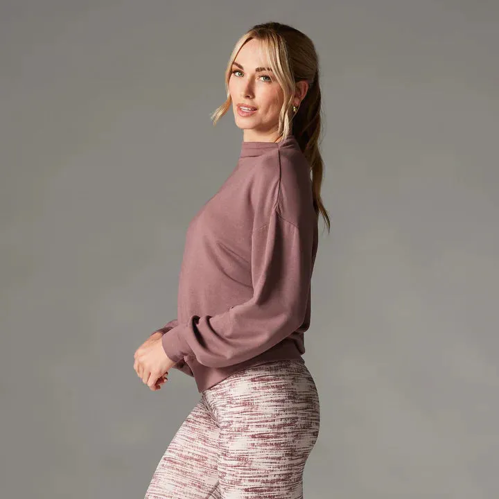 WOMEN'S TAVI TAVILUXE® SLOPE CREW SWEATSHIRT | ROSE