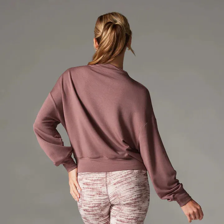 WOMEN'S TAVI TAVILUXE® SLOPE CREW SWEATSHIRT | ROSE
