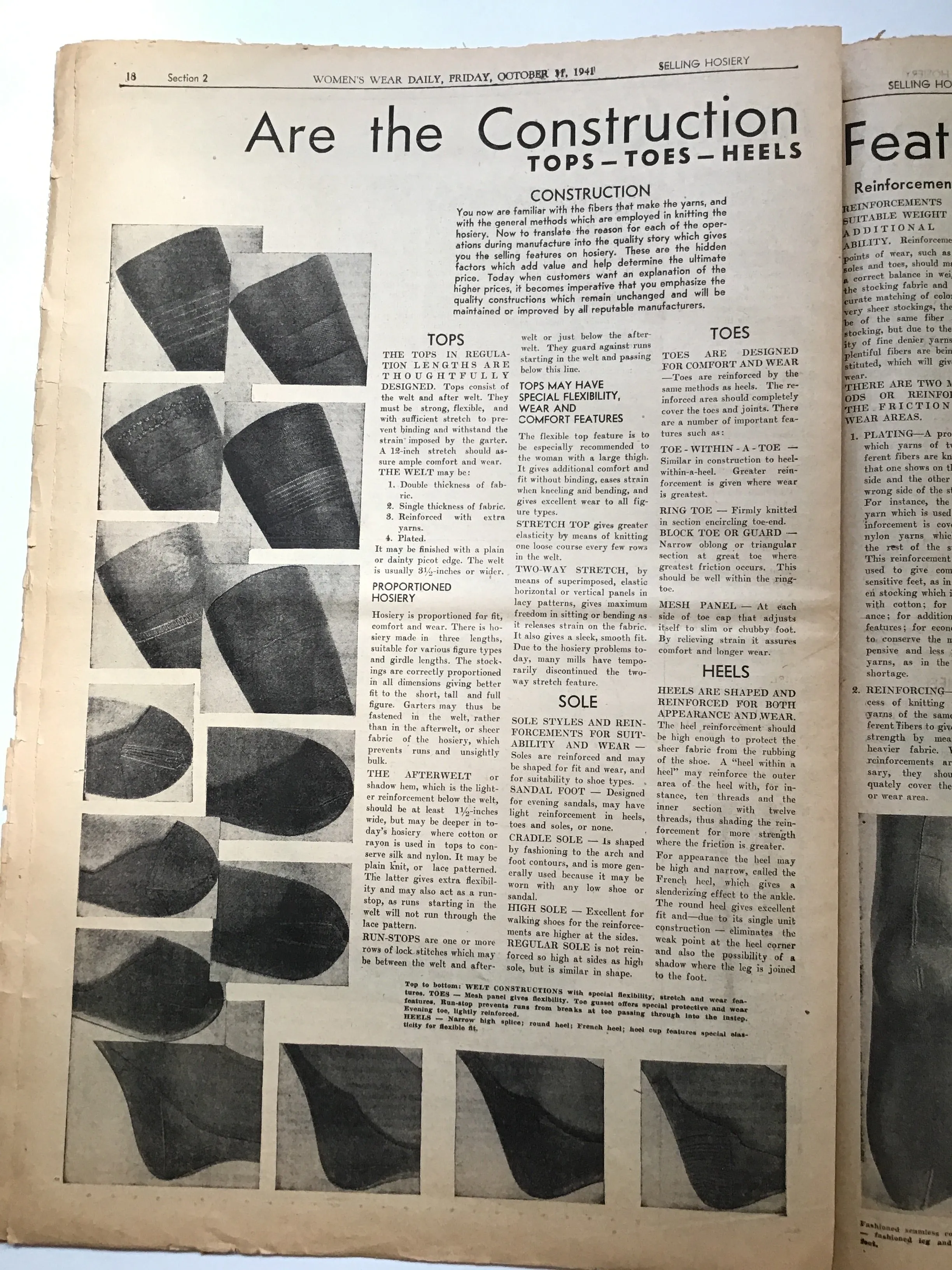 Women's Wear Daily : Selling Hosiery