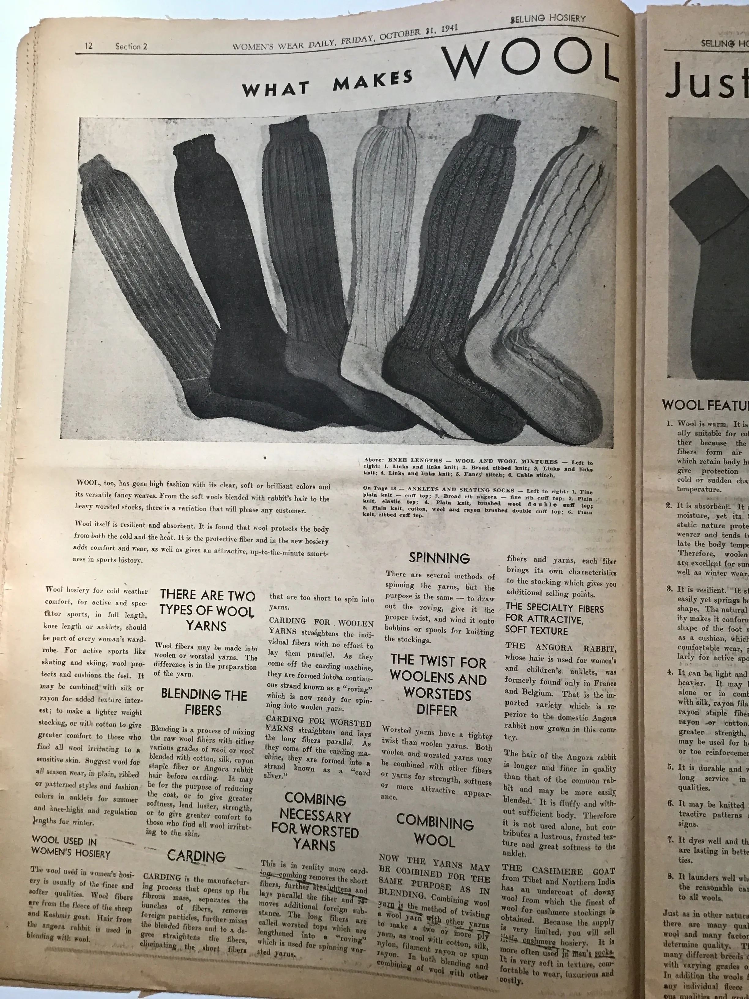 Women's Wear Daily : Selling Hosiery