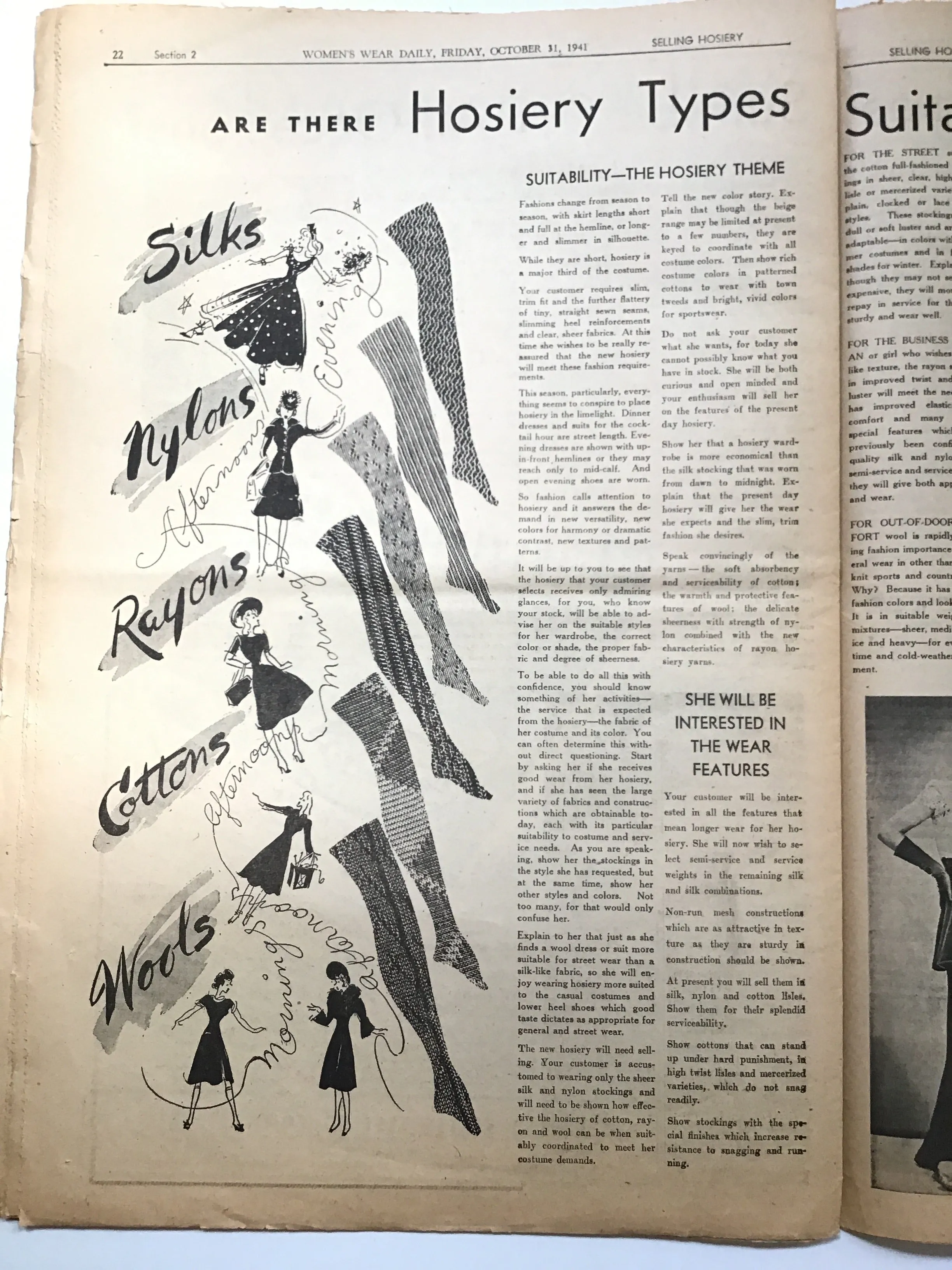 Women's Wear Daily : Selling Hosiery
