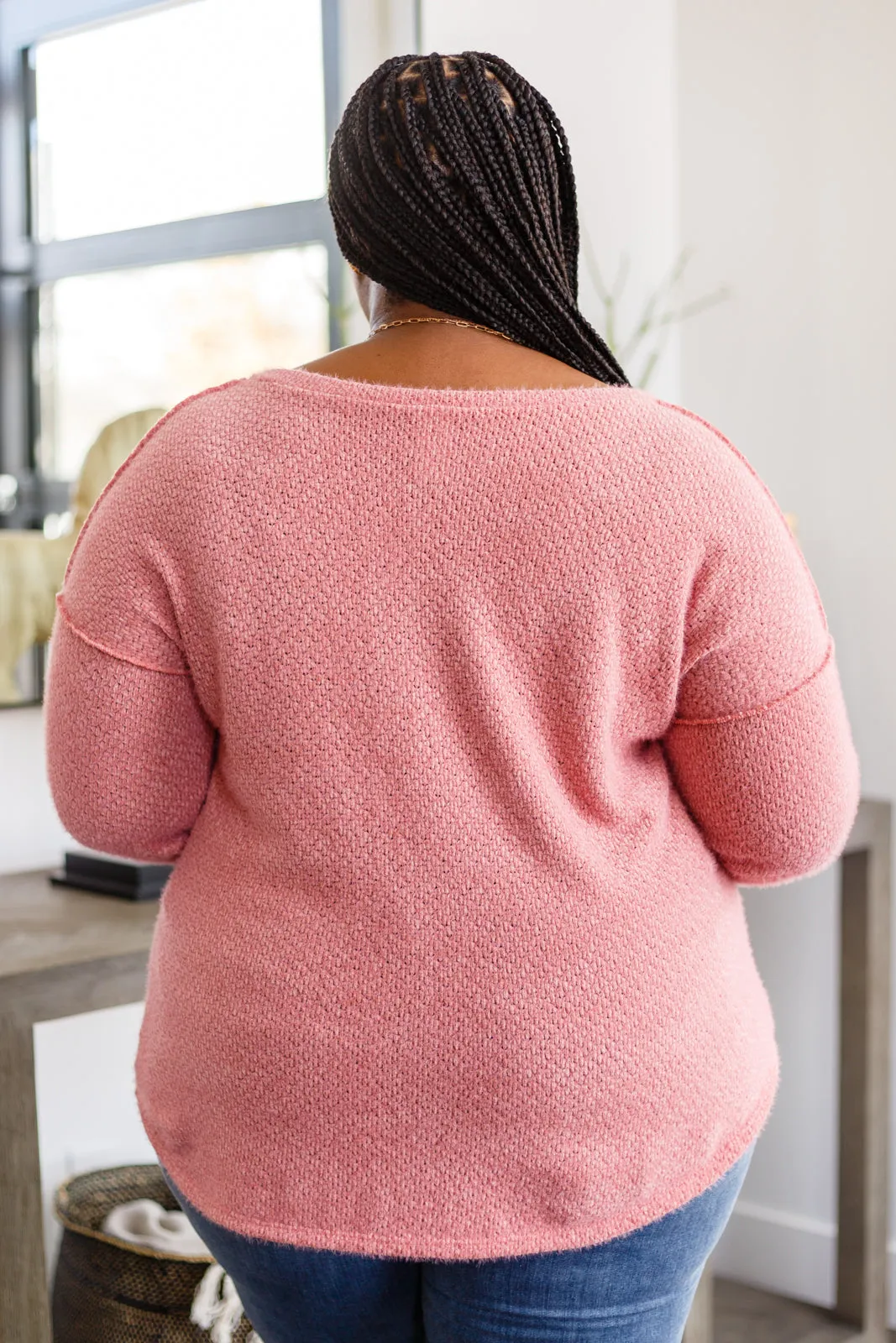 Wrapped Up in Books Top in Dusty Rose