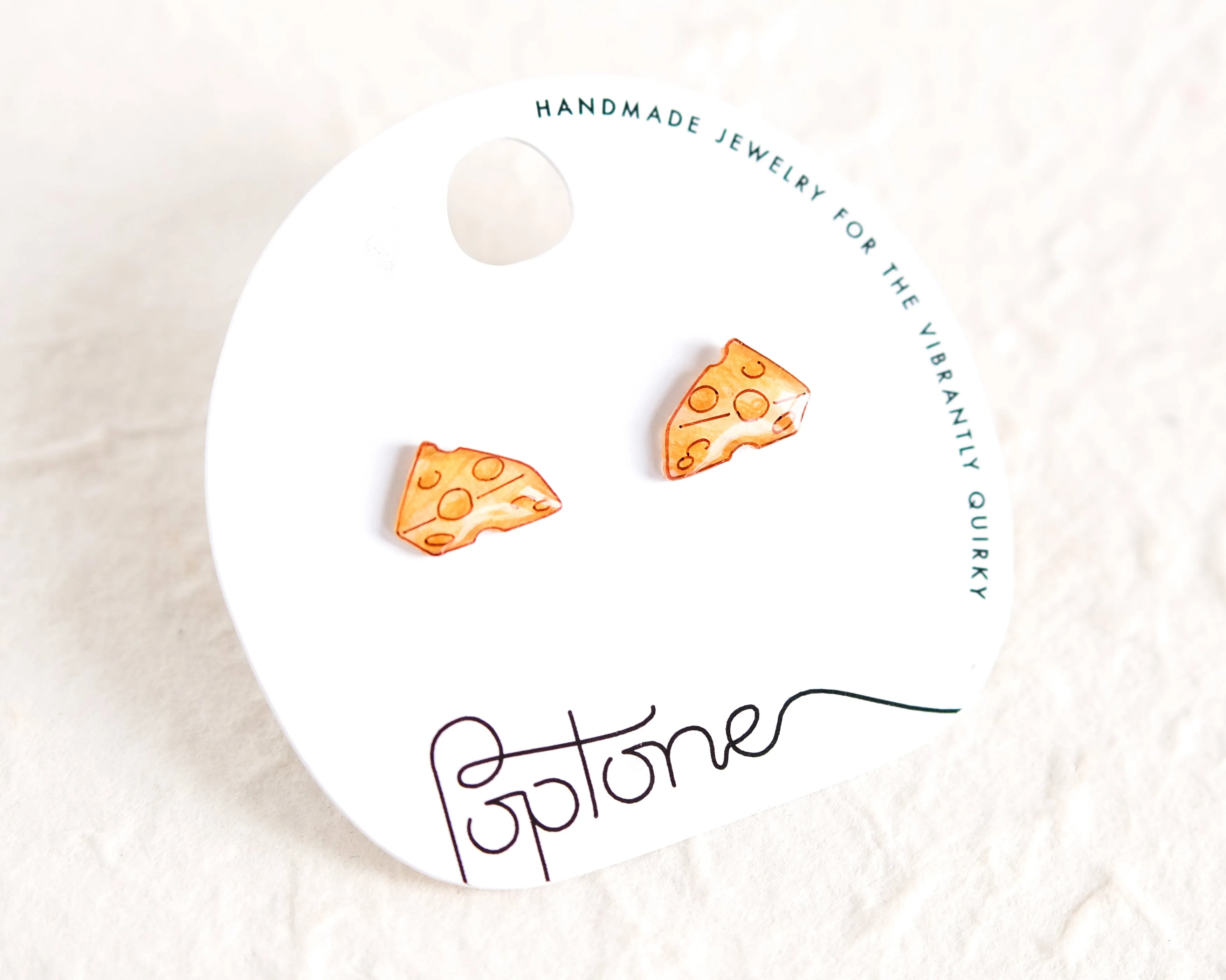 Yellow Cheese Wedge Handmade Cheesy Wisconsin Earrings