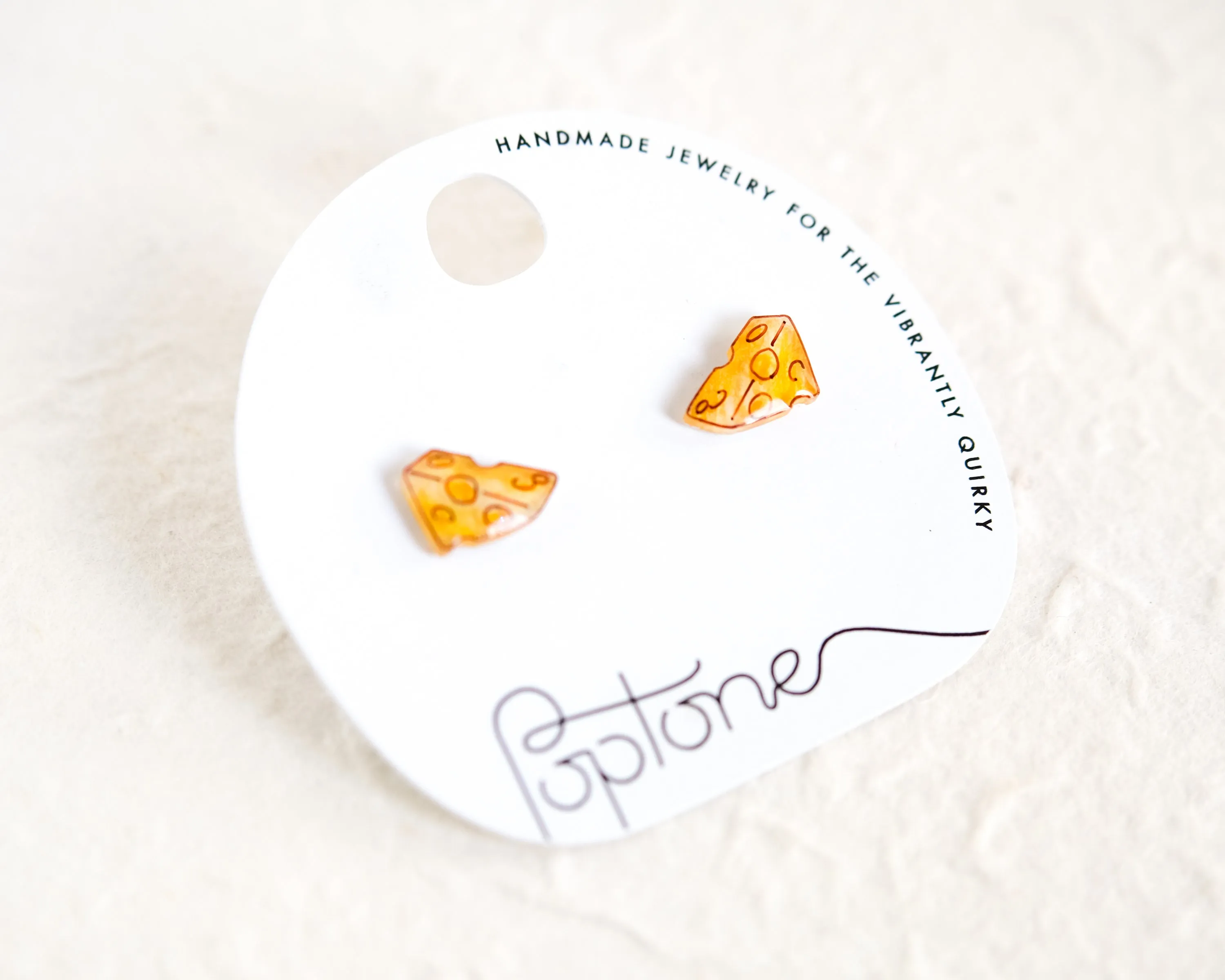 Yellow Cheese Wedge Handmade Cheesy Wisconsin Earrings