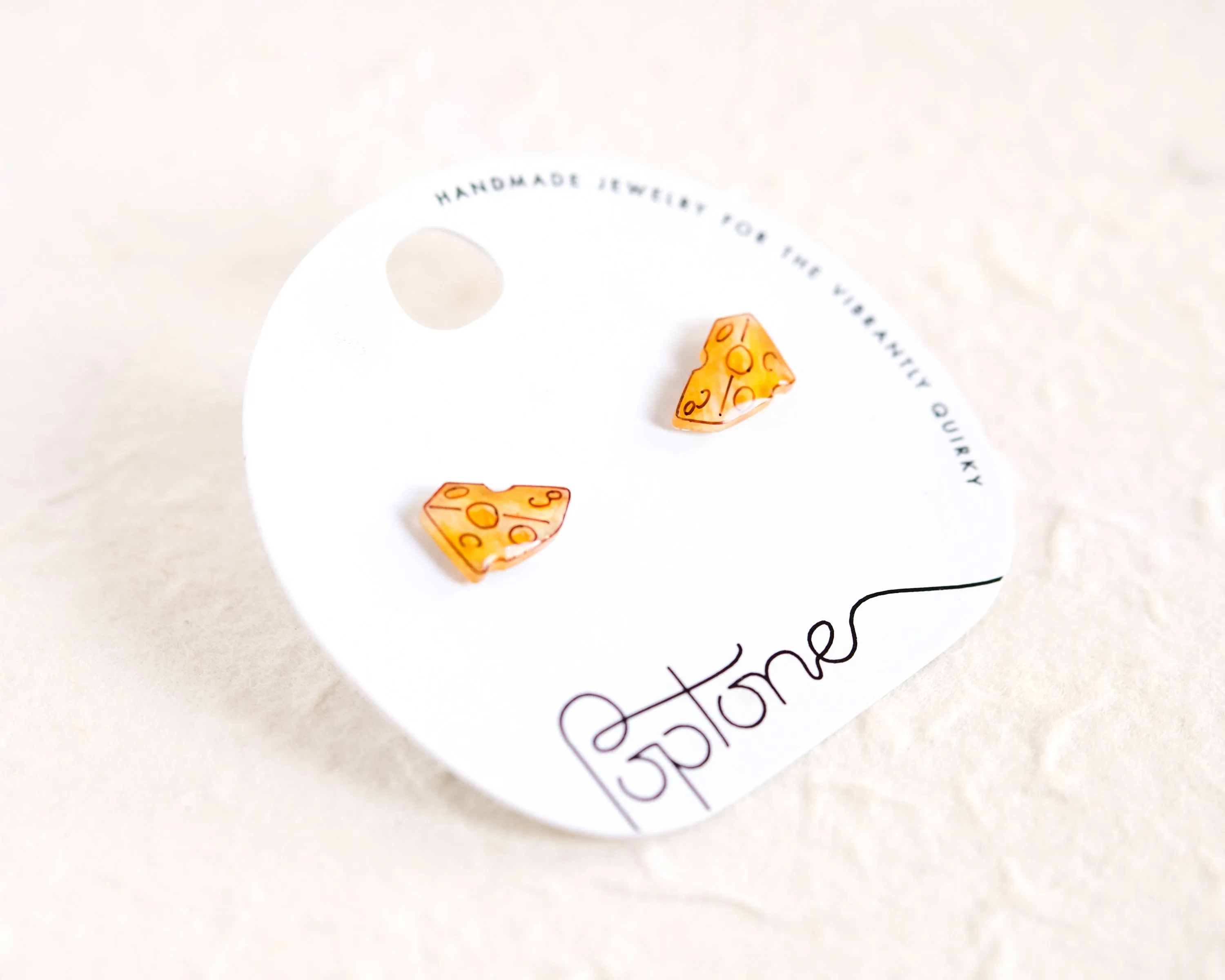 Yellow Cheese Wedge Handmade Cheesy Wisconsin Earrings