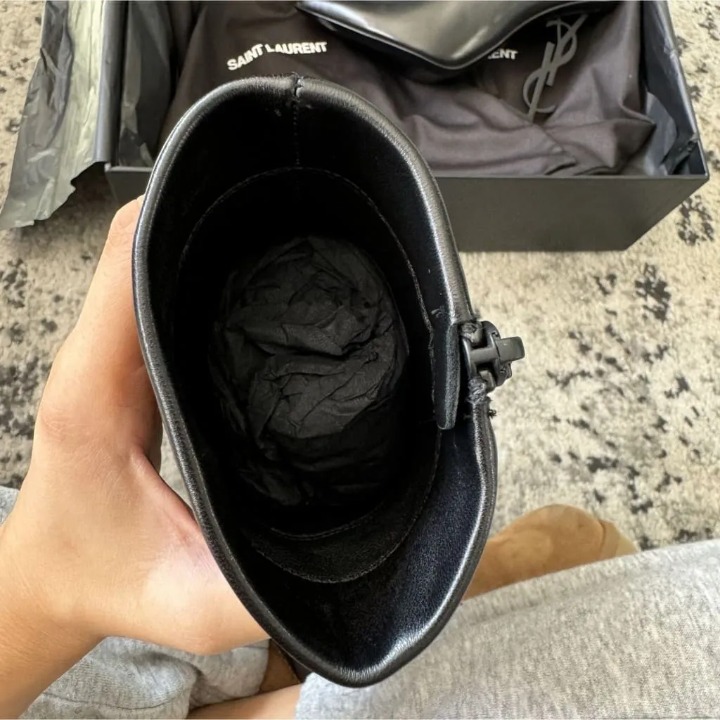 YSL Opyum Booties Size 6 NEW with Box, Dust Bags, and COA