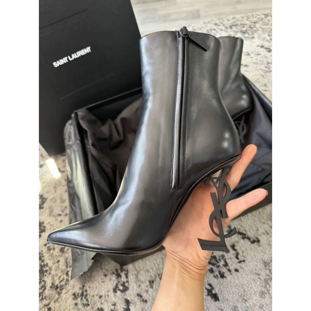 YSL Opyum Booties Size 6 NEW with Box, Dust Bags, and COA
