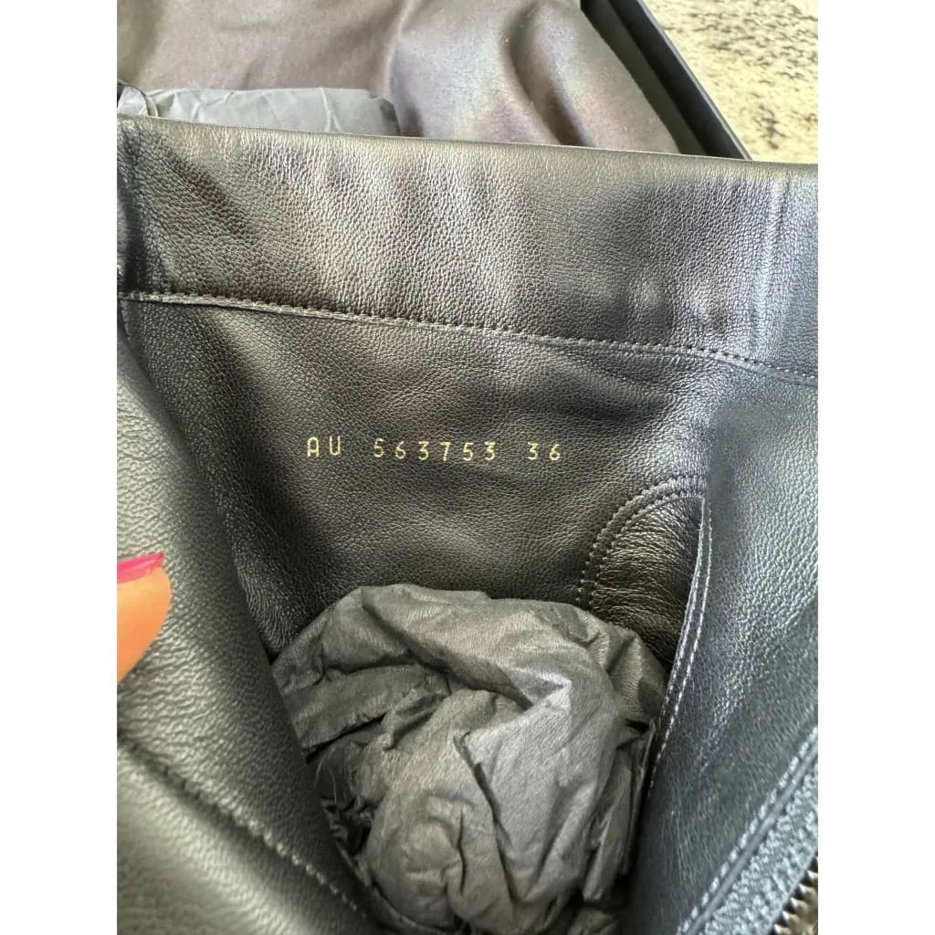 YSL Opyum Booties Size 6 NEW with Box, Dust Bags, and COA