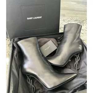 YSL Opyum Booties Size 6 NEW with Box, Dust Bags, and COA