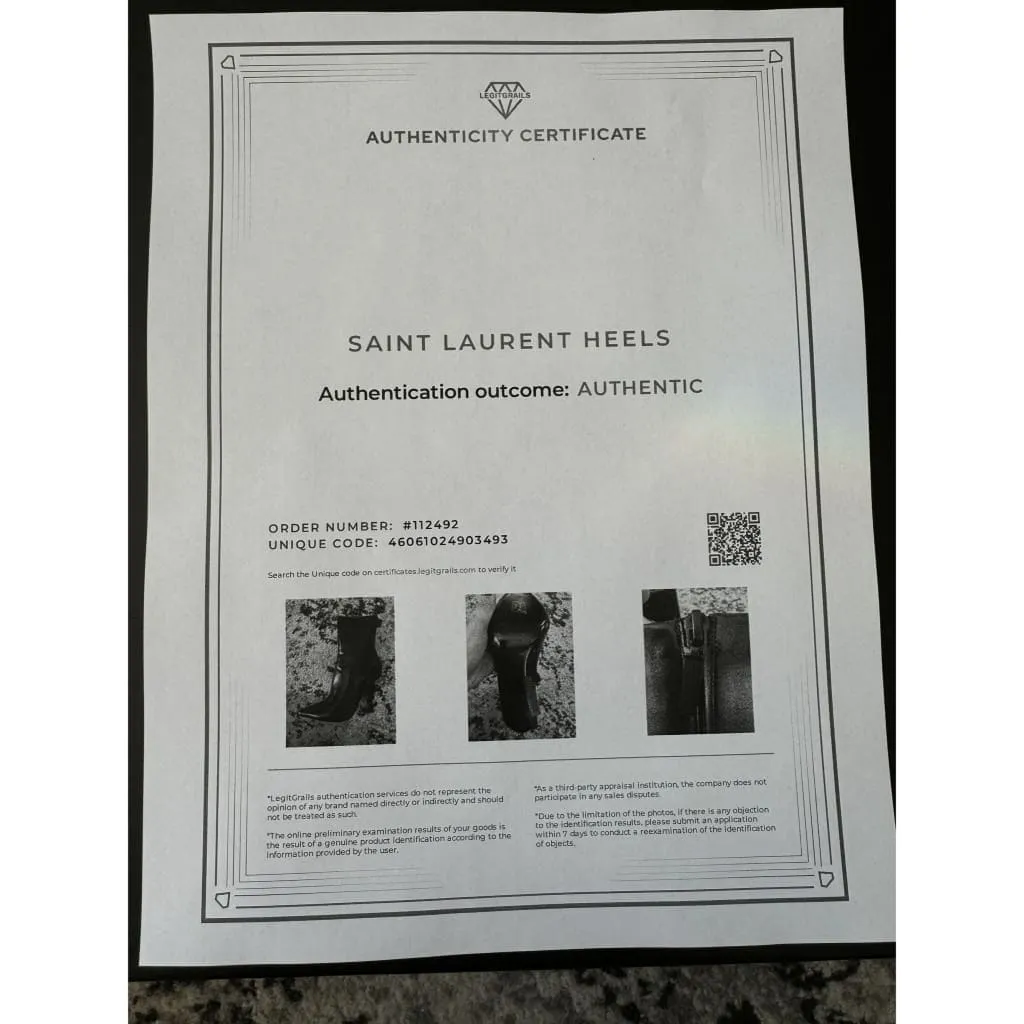 YSL Opyum Booties Size 6 NEW with Box, Dust Bags, and COA