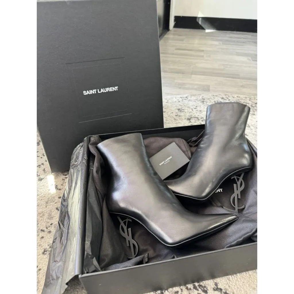 YSL Opyum Booties Size 6 NEW with Box, Dust Bags, and COA