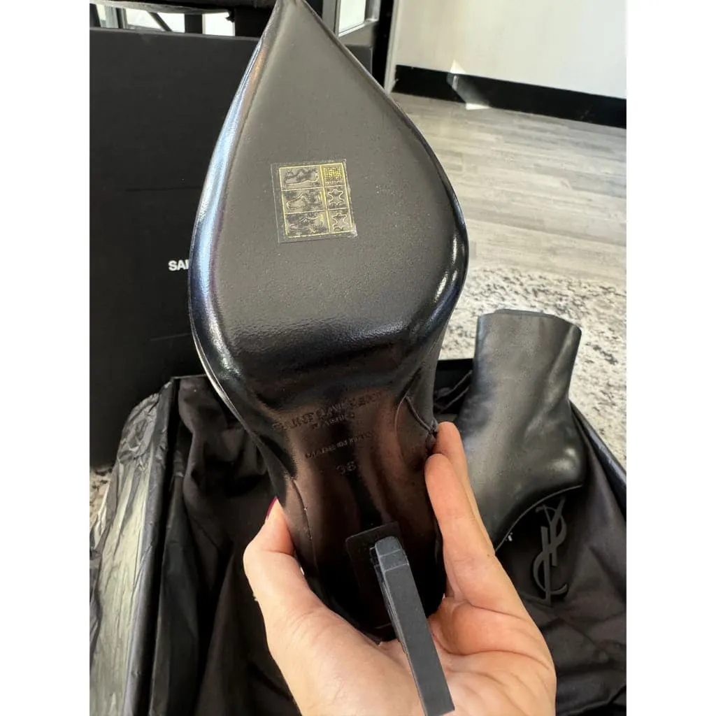 YSL Opyum Booties Size 6 NEW with Box, Dust Bags, and COA
