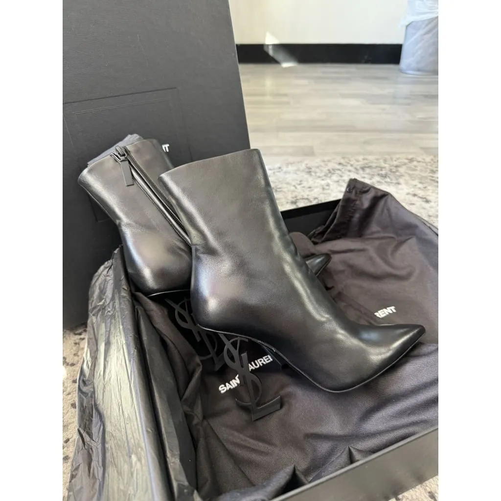 YSL Opyum Booties Size 6 NEW with Box, Dust Bags, and COA