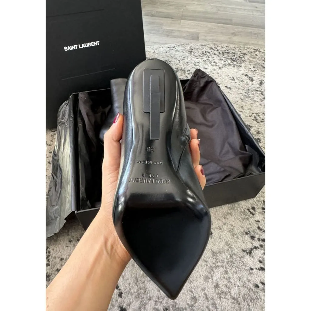 YSL Opyum Booties Size 6 NEW with Box, Dust Bags, and COA