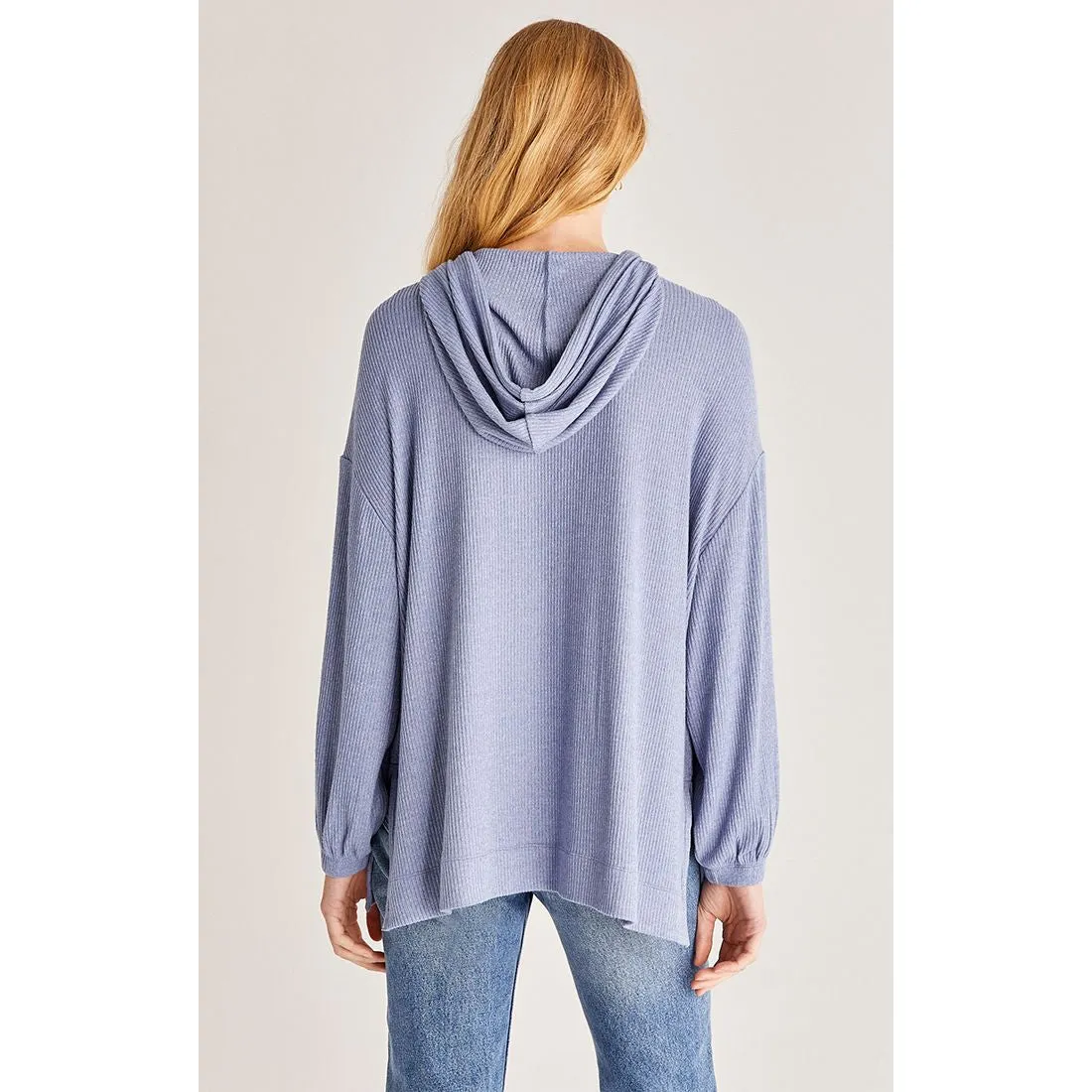Z Supply Faith Marled Ribbed Hoodie