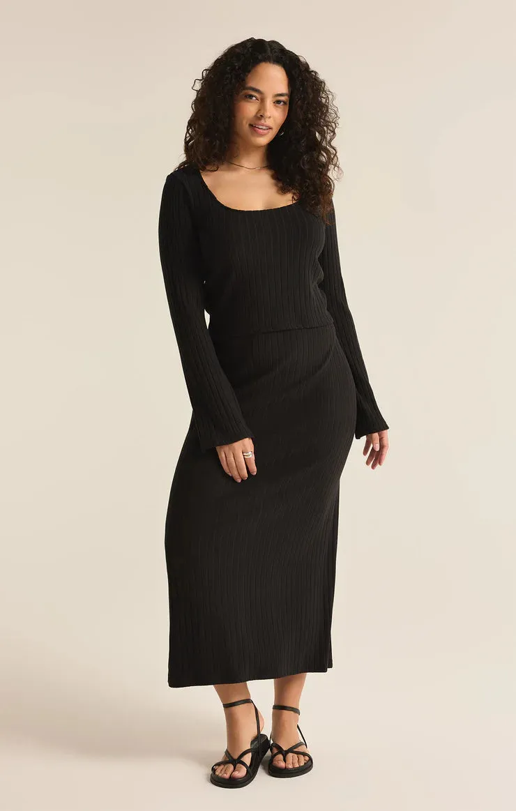 Z Supply Madeline Rib Long Sleeve Top