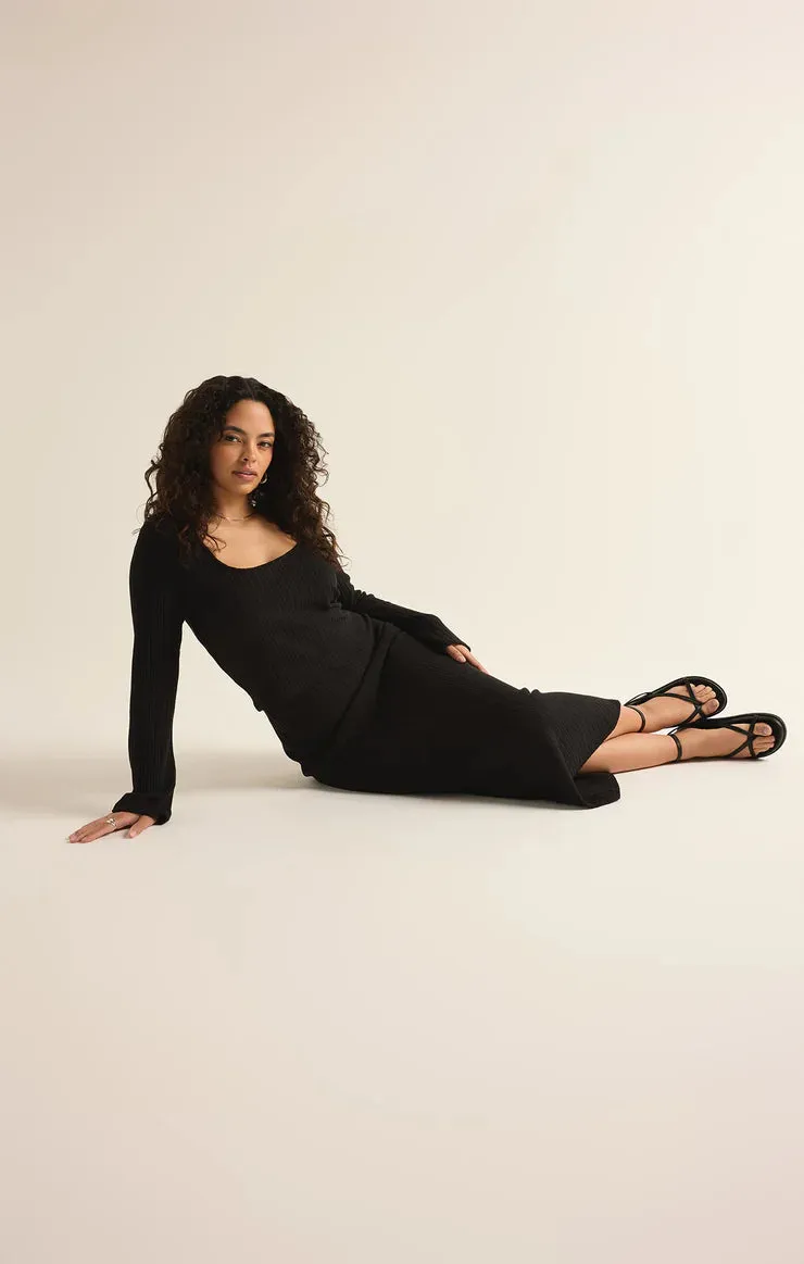 Z Supply Madeline Rib Long Sleeve Top