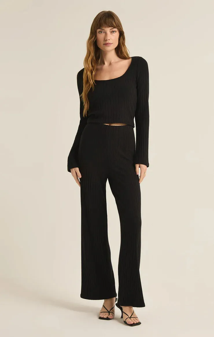 Z Supply Madeline Rib Long Sleeve Top
