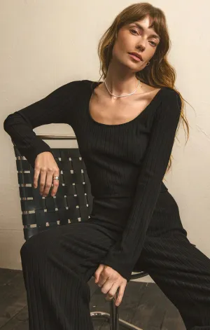 Z Supply Madeline Rib Long Sleeve Top