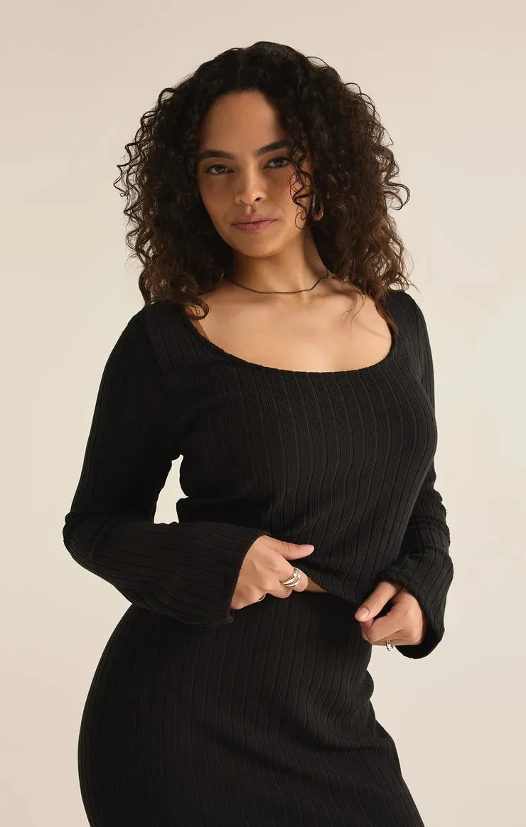 Z Supply Madeline Rib Long Sleeve Top