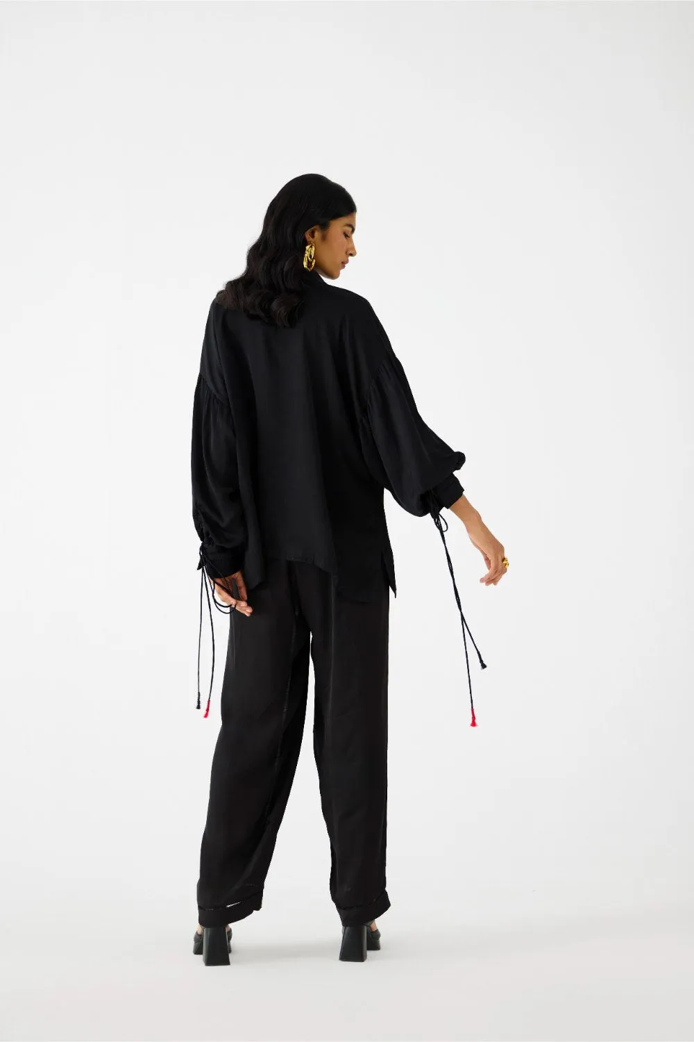 ZULU BLACK LINEN SHIRT & TROUSERS