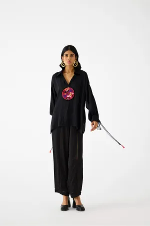 ZULU BLACK LINEN SHIRT & TROUSERS